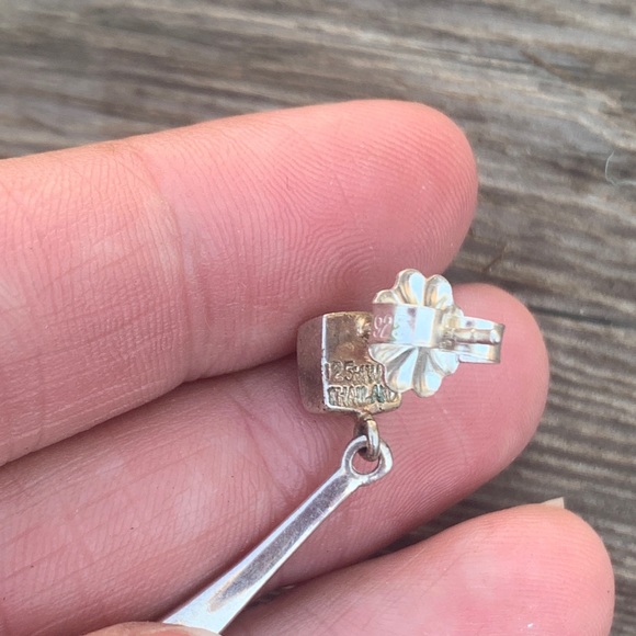 Double Drop Dangle Earrings - Picture 8 of 8